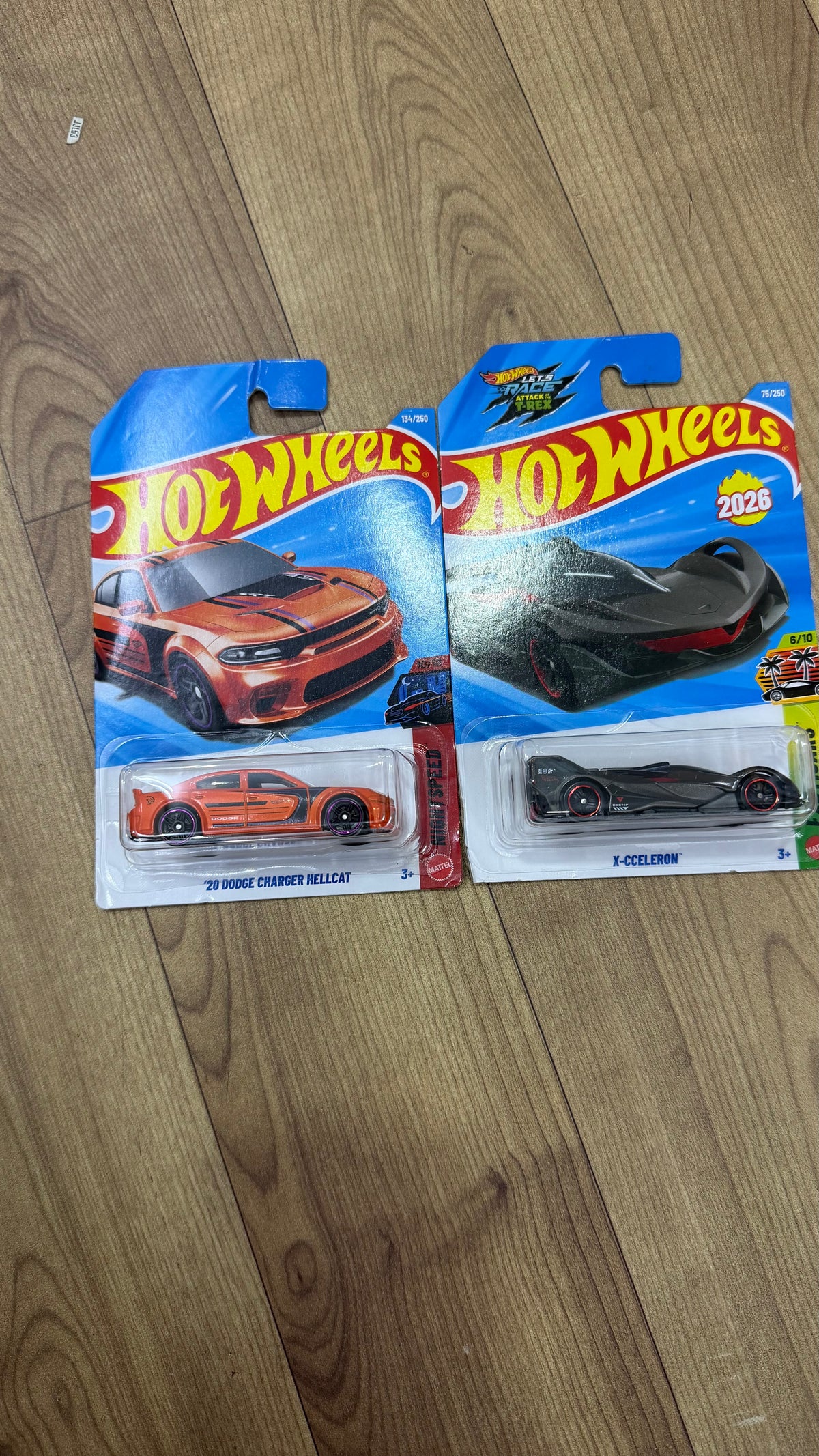 20 DODGE CHARGER HELLCAT AND X CCELERON- SINGLE HOTWHEELS