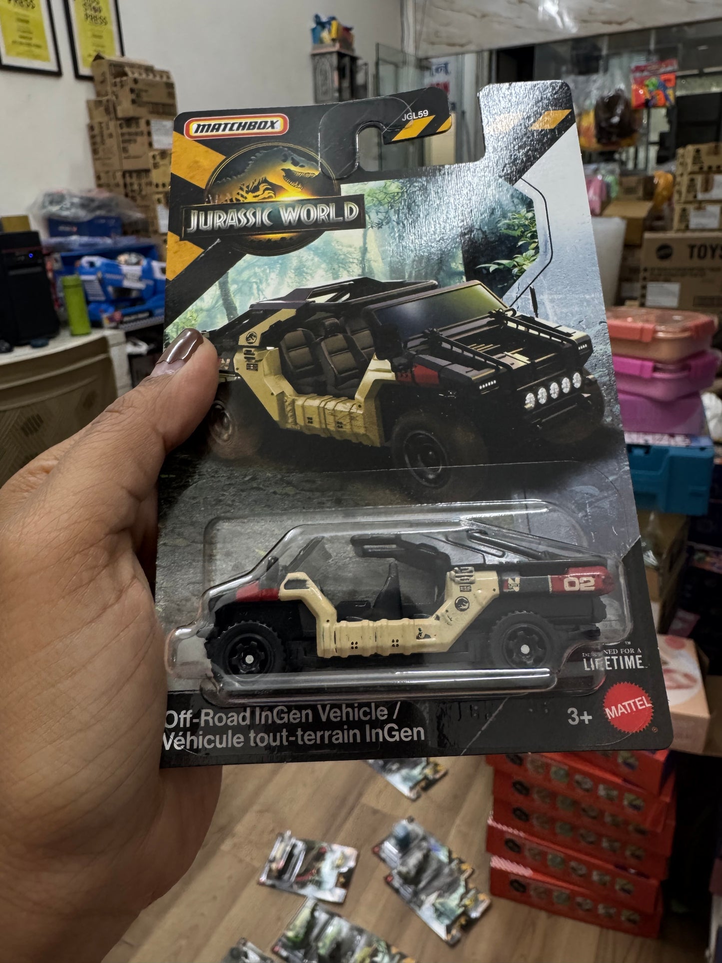 MATCHBOX JURASSIC WORLD OFF ROAD INGEN VEHICLE