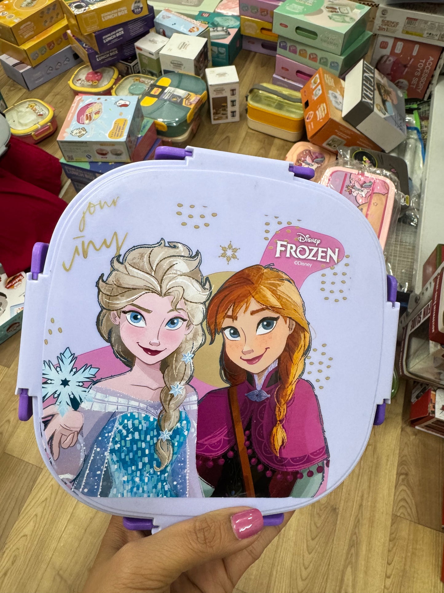 Ski Baker JUMBO 3 Grid Leak Proof/ Spill Proof steel lunch boxes with Stainless Steel Inner and Steel Spoon 490 ml