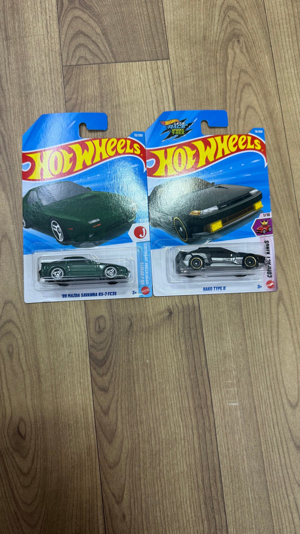 89 MAZDA SAVANNA RX-7 FC3S AND HAKO TYPE D- SINGLE HOTWHEELS