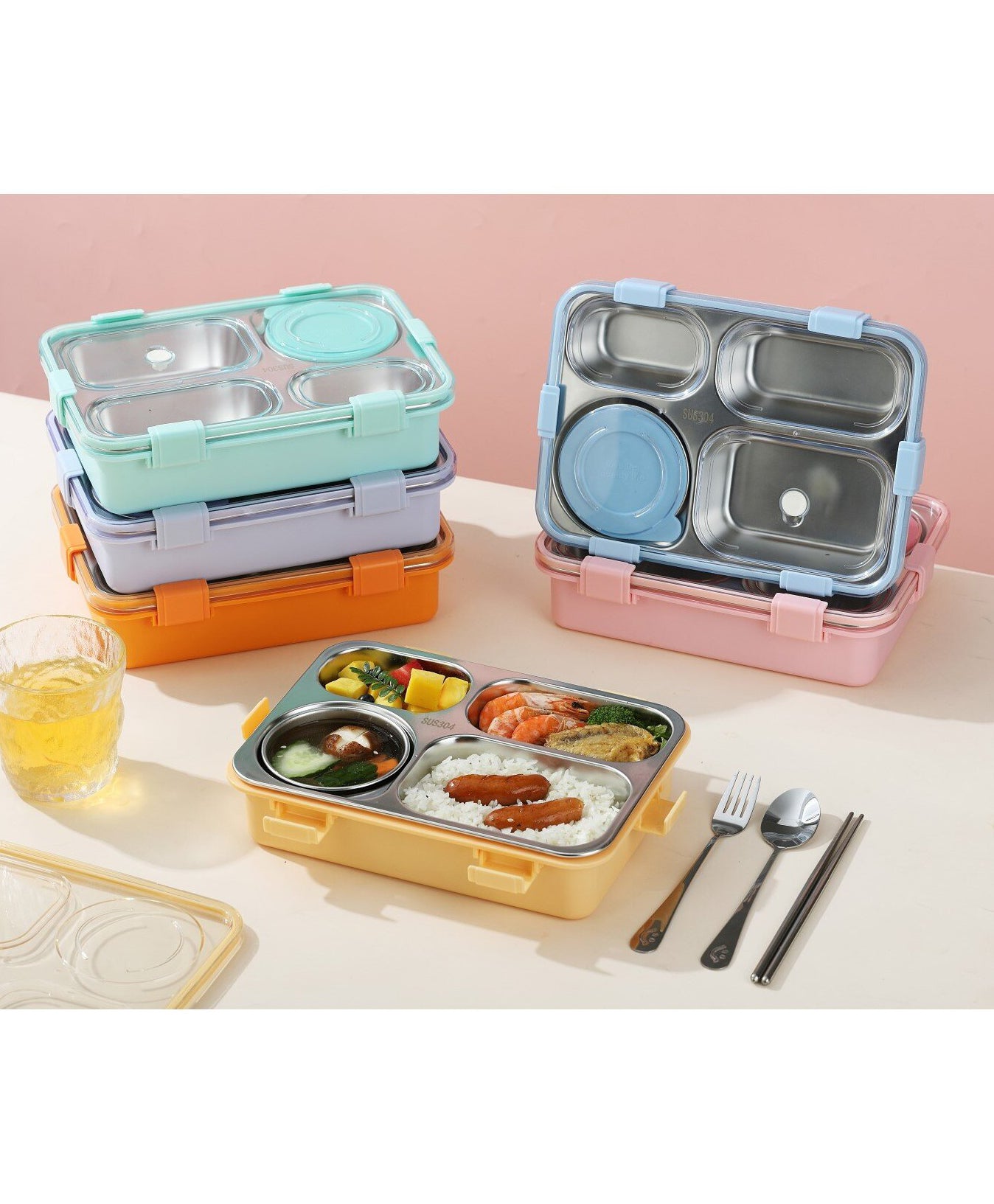 Mofu Tofu- 4 Partition Lunch Box