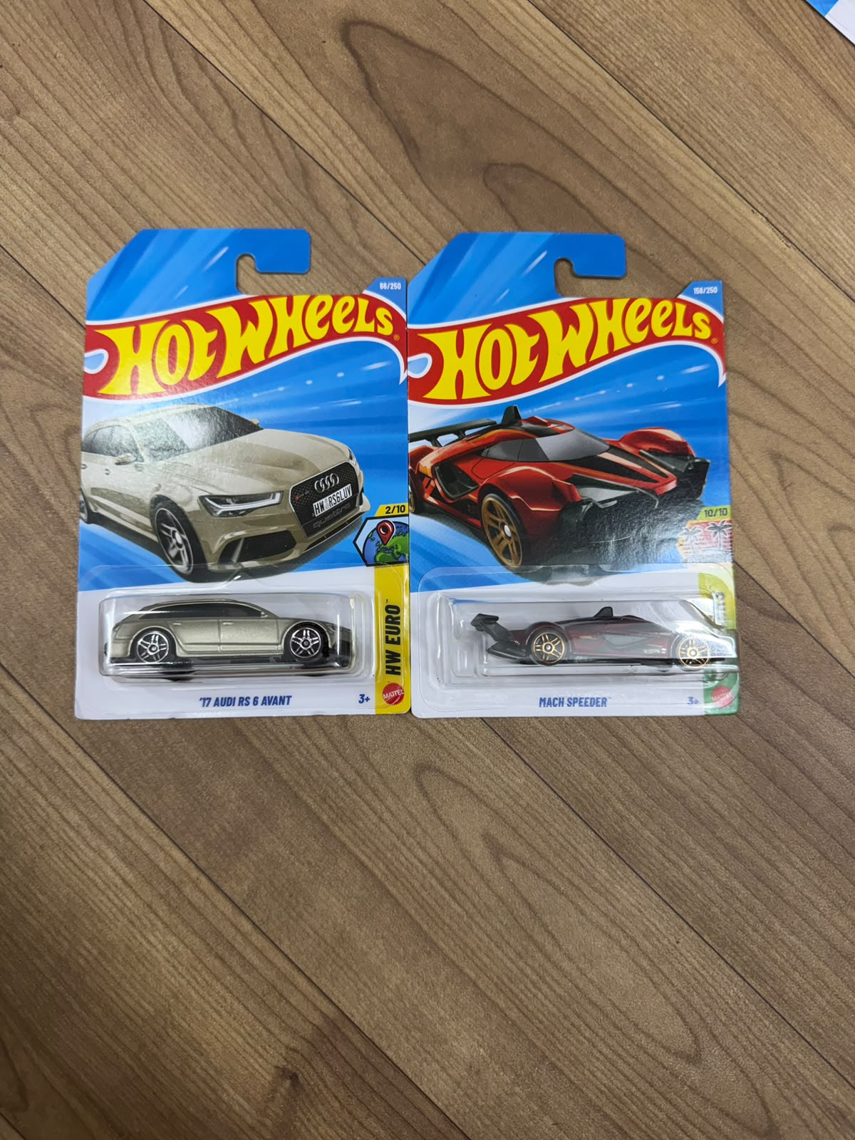 SINGLE HOT WHEELS CAR 17 AUDI RS 6 AVANT AND MACH SPEEDER
