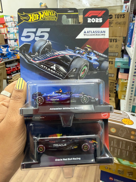 NEW MODELS- Hot Wheels 1:64 Scale Premium Race Team-HRV-11 (FORMULA 1 AST)
