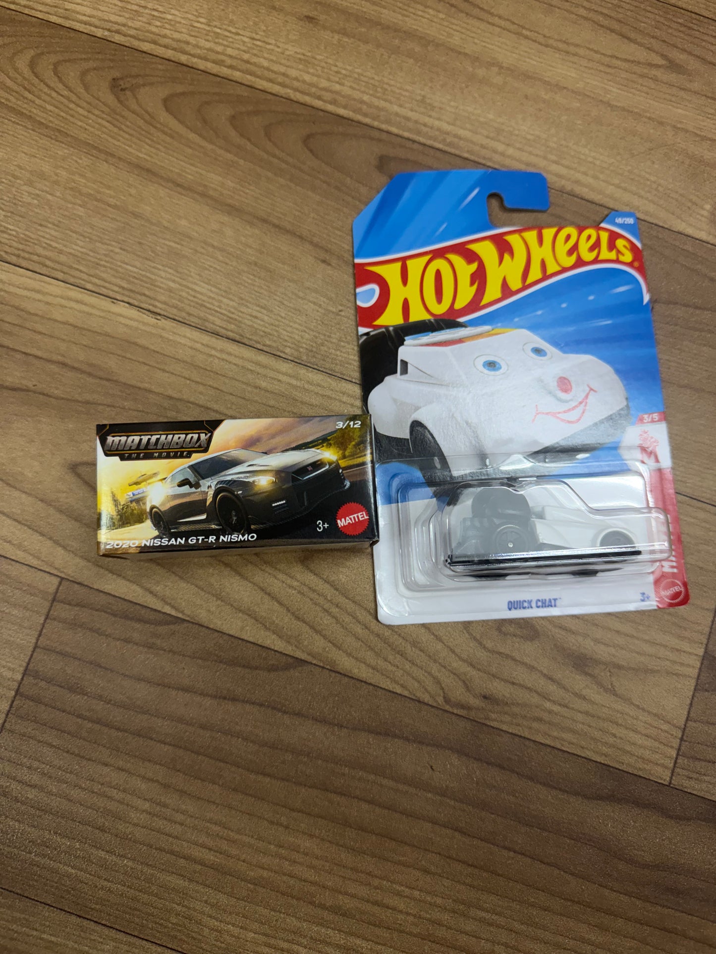 2020 NISSAN GT-R NISMO(MATCHBOX CAR) AND QUICK CHAT HOTWHEELS SINGLE CAR