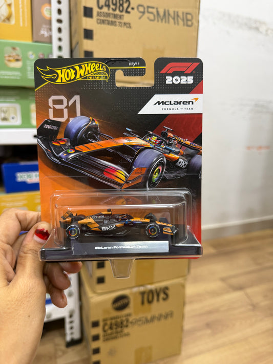 NEW MODELS- Hot Wheels 1:64 Scale Premium Race Team-HRV-11 (FORMULA 1 AST)
