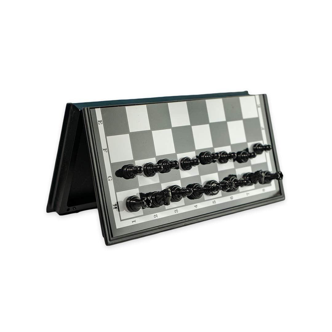 RATNA'S Black & White Magnetic Chess Set for All Ages