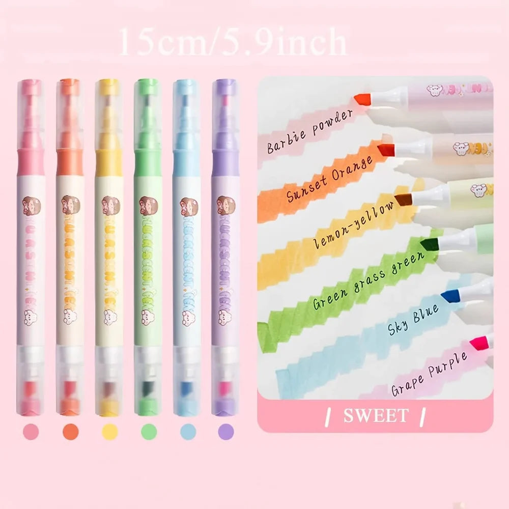 12 colour Dual Head "Kiki & Nini" Highlighters