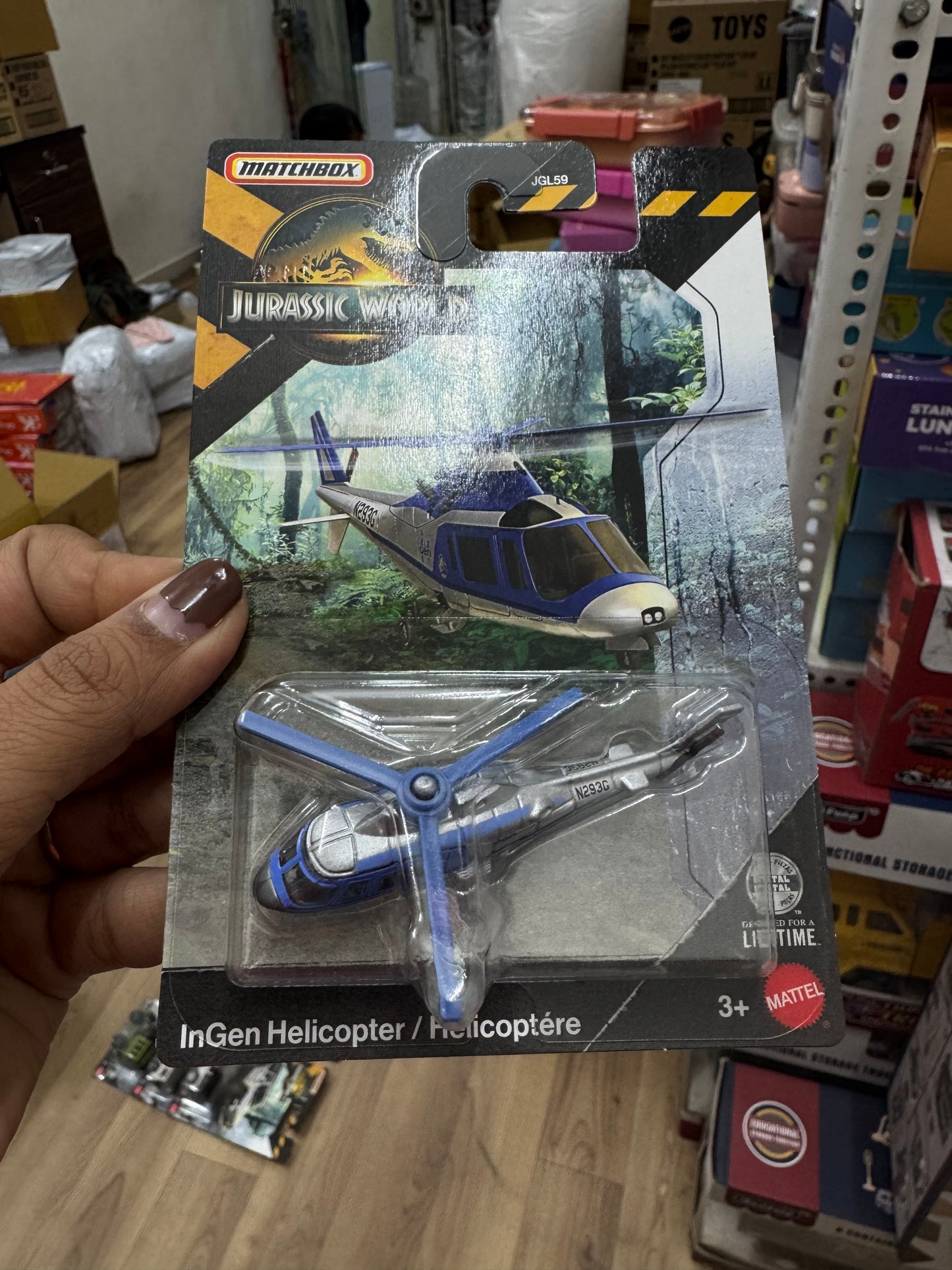 MATCHBOX JURASSIC WORLD INGEN HELICOPTER