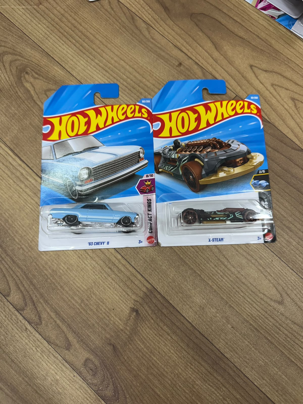 SINGLE HOT WHEELS CAR 63 CHEVY AND X- STEAM