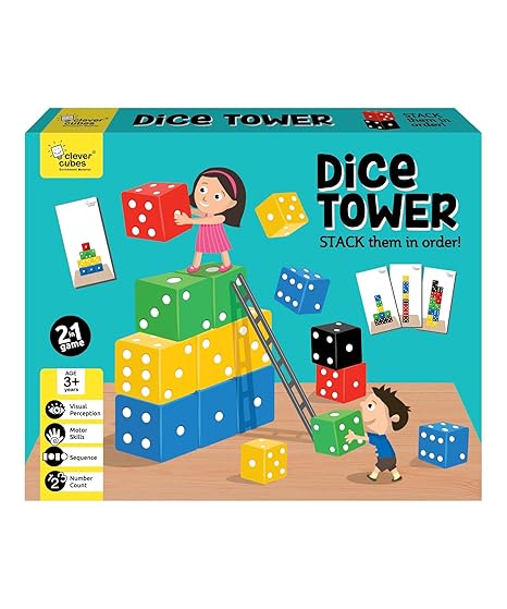 Clever Cubes DICE Tower, Educational Games, Activity Games