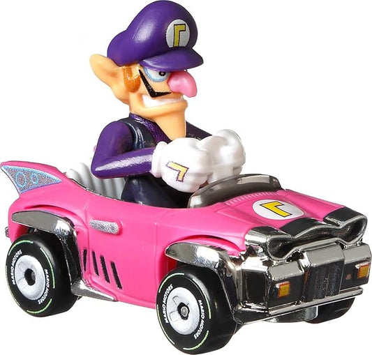 Hot Wheels® Mario Kart™ Vehicle 4-Pack #4, Set of 4 Fan-Favorite Characters Includes 1 Exclusive Model, Collectible Gift for Kids & Fans Ages 3 Years Old & Up
