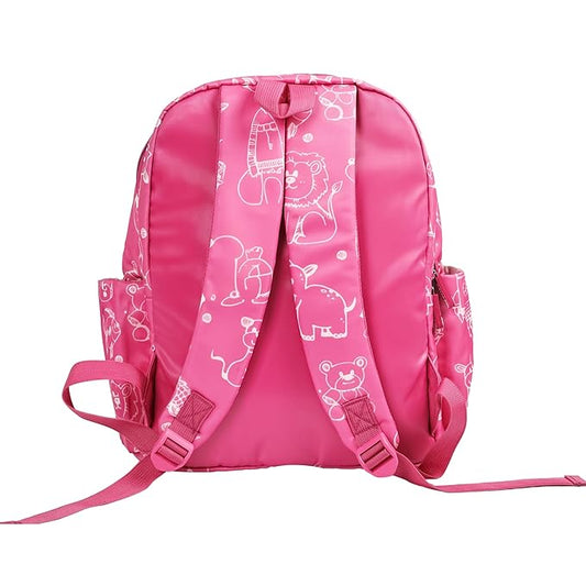 DOMS Jungle Series Kids Backpack – Cute Animal Print