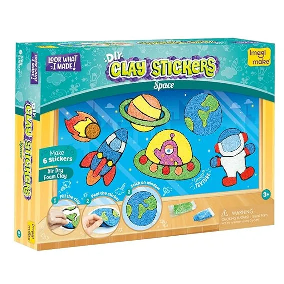 Clay Stickers - Space Adventure | DIY Activity for Kids | Art & Craft