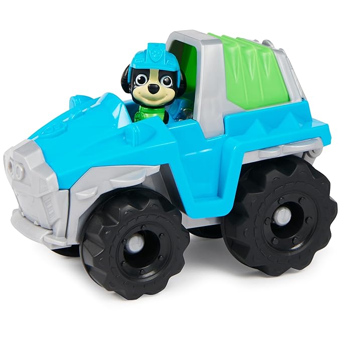 Paw Patrol Rex Basic Vehicle with Collectible Figure, Vehicle and Pup