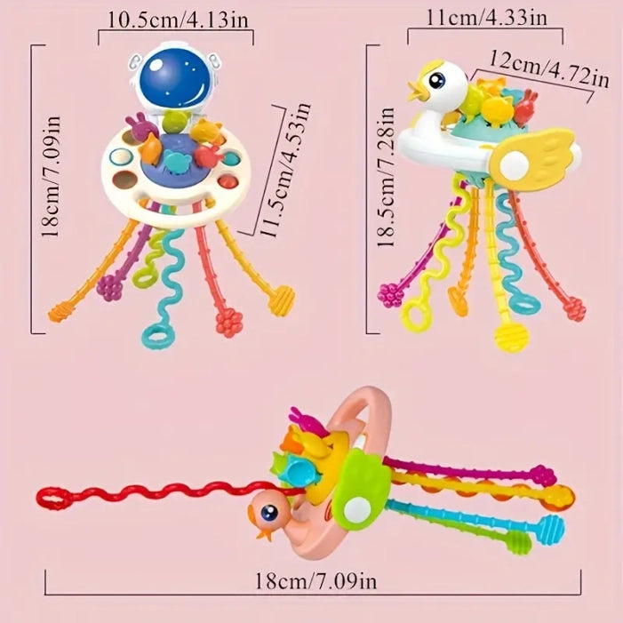 Silicone Pull String Activity Montessori Toy
