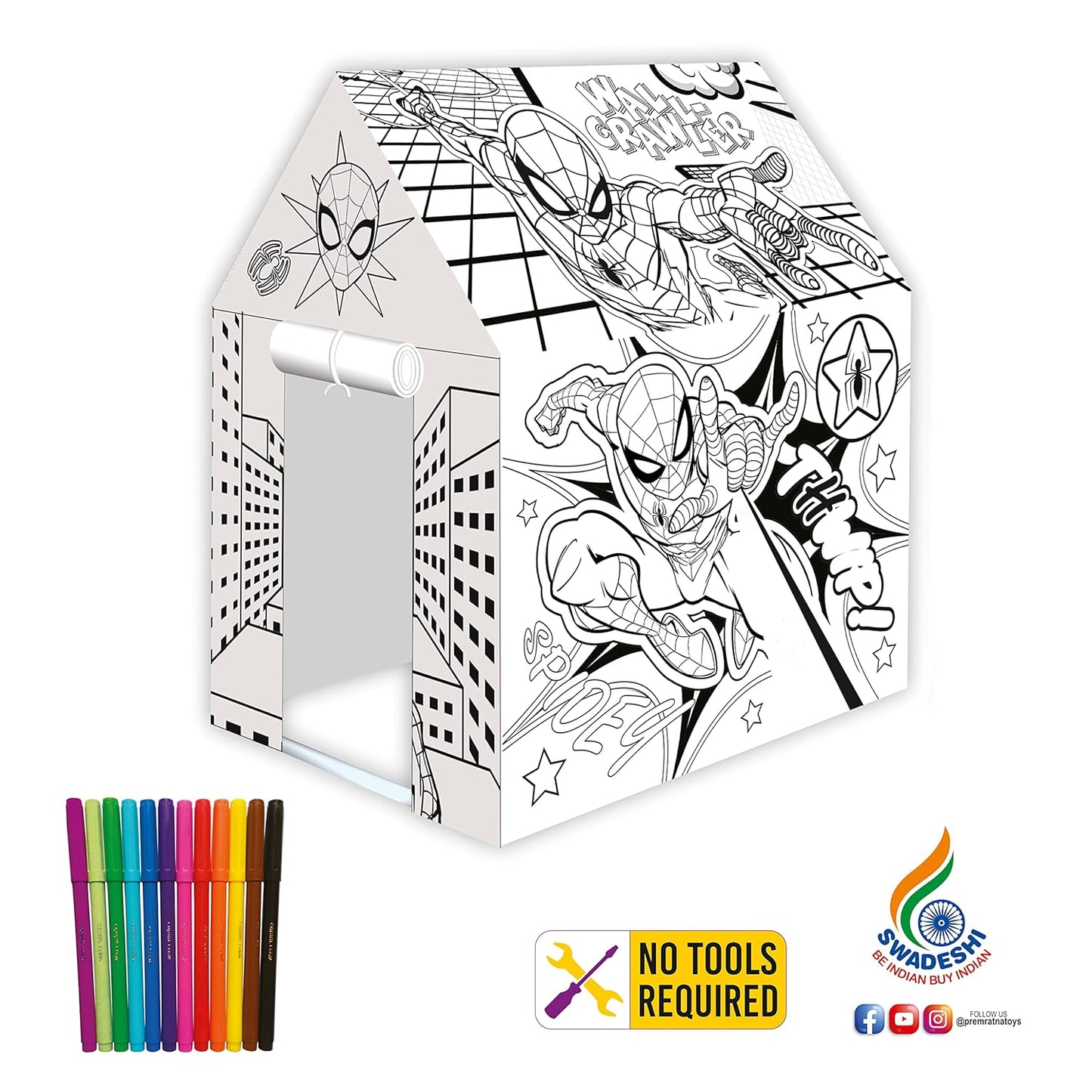 Colouring Hut- Spidermen