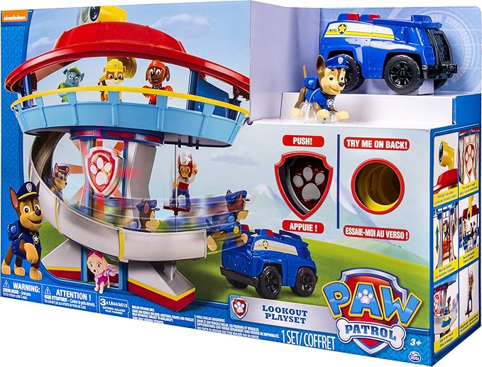 Paw Patrol Lookout Tower Playset, Toys for Boys, 3 Years & Above, Pre School, Action Figures