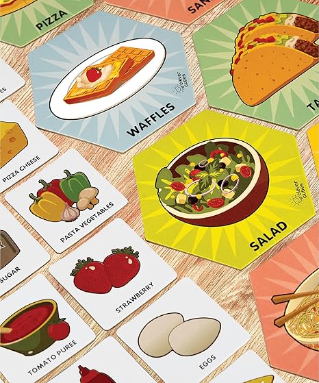 Clever Cubes Food Whiz, Activity Games, Fun Learning Games for Kids, Perfect for Gifts, Multicolour