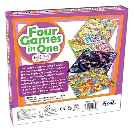 Frank Four Games in One | Classic Board Game