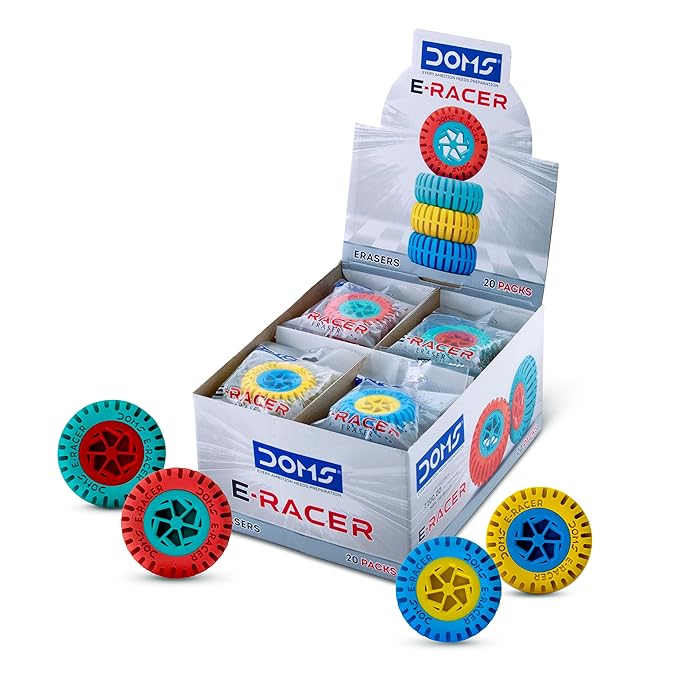 Doms E-Racer Erasers Pack of 20