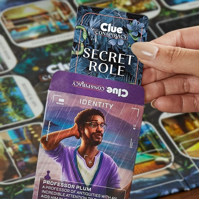 Clue Conspiracy Board Game for Adults and Teens | Secret Role Strategy Games | Ages 14+ | 4-10 Players | 45 Mins. | Mystery & Party Games