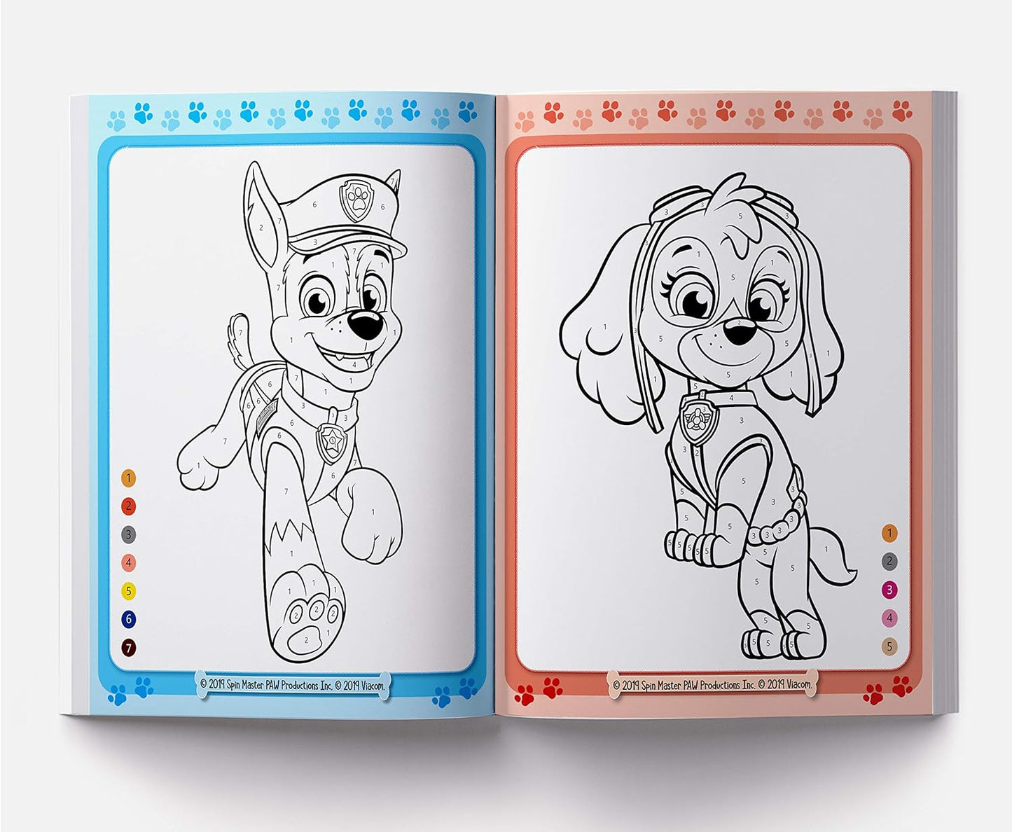 All Paws on Deck: Paw Patrol, Color by Number Activity Book