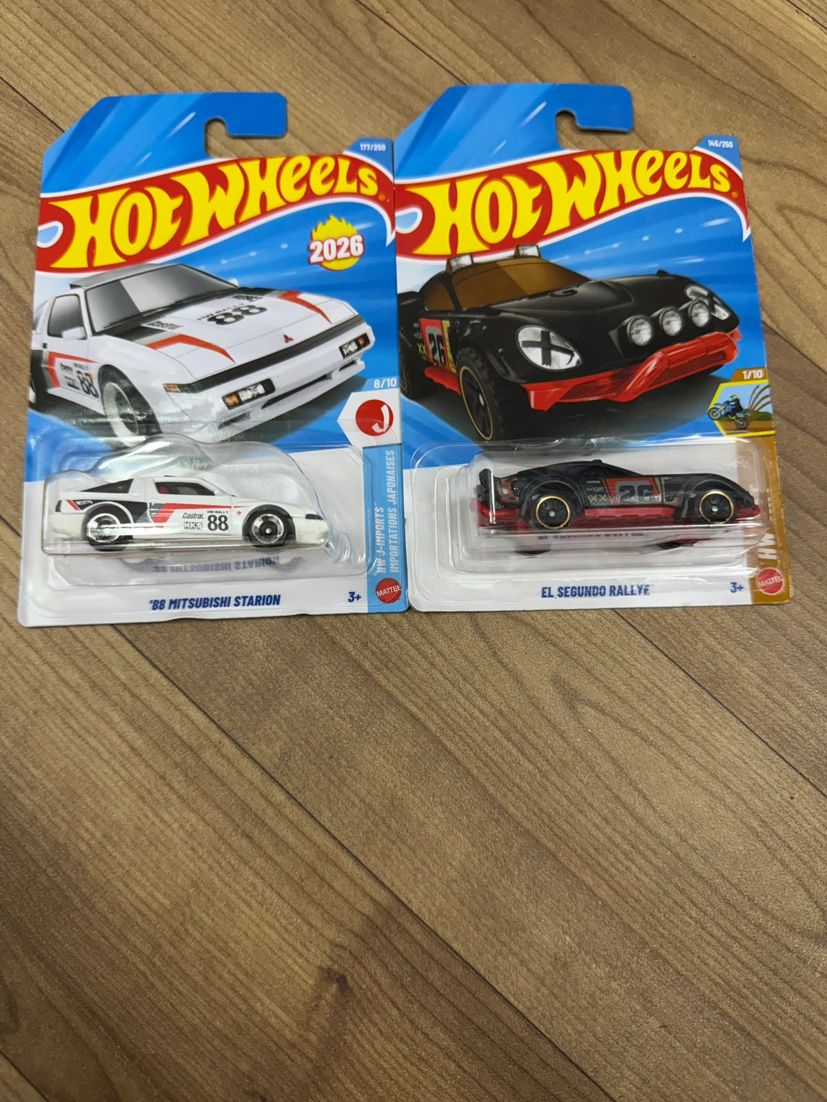 SINGLE HOT WHEELS CAR 88 MITSUBISHI STARION AND EL SEGUNDO RALLYE