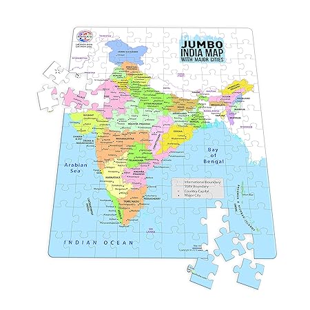 RATNA'S Jumbo India MAP 120PIECES