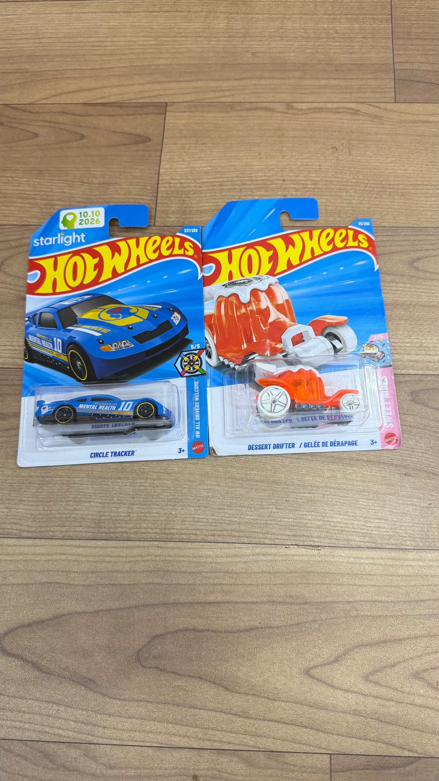 CIRCLE TRACKER and DESSERT DRIFTER- SINGLE HOTWHEELS