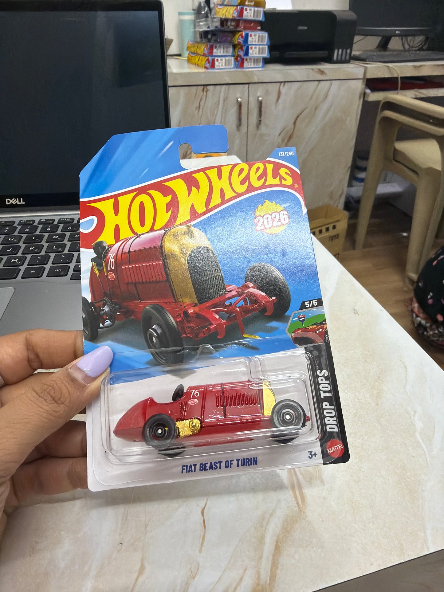 SINGLE HOT WHEELS CAR FIAT BEAST OF TURIN