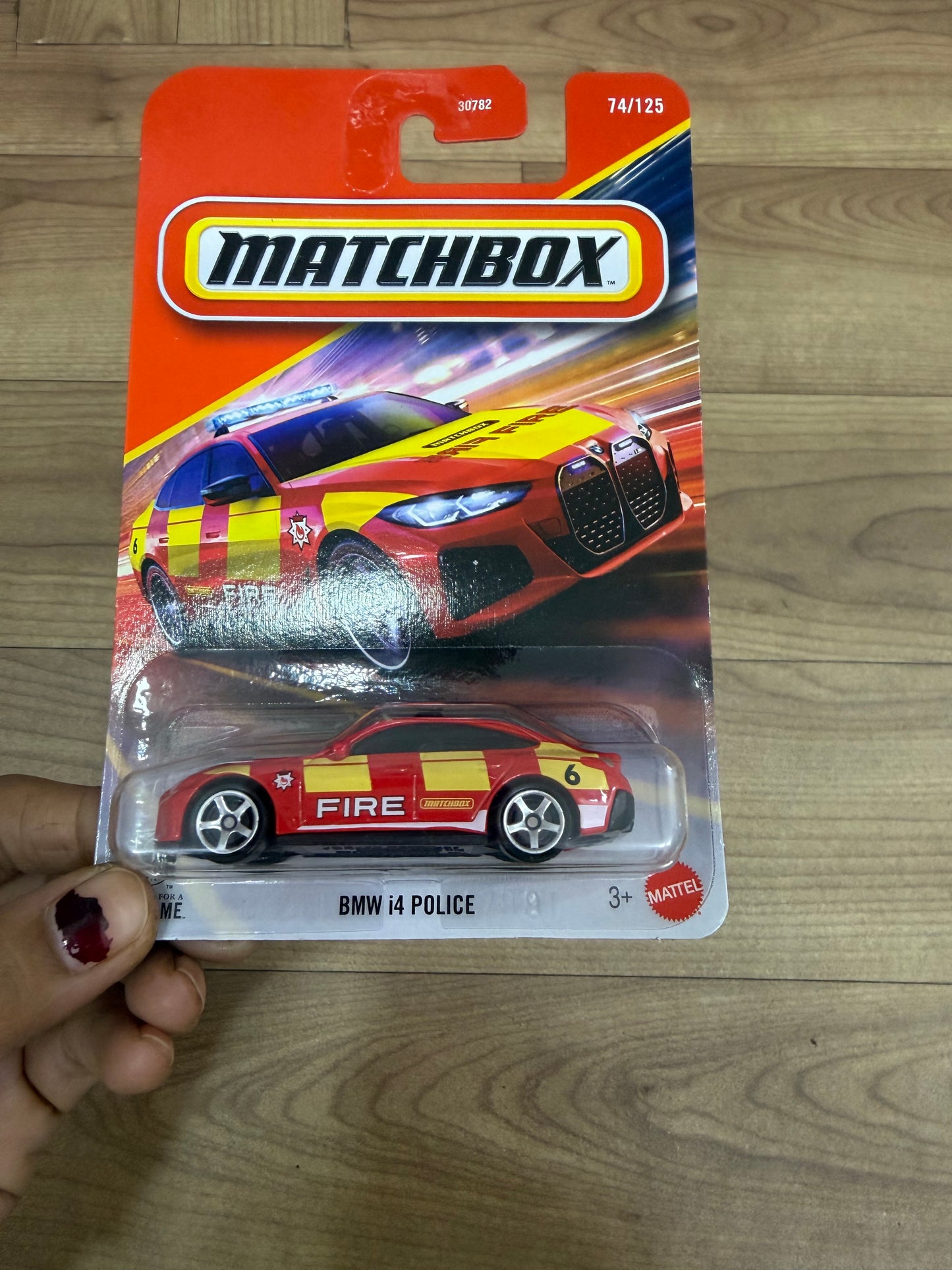 BMW i4 POLICE- 30782 MATCHBOX SINGLE CAR