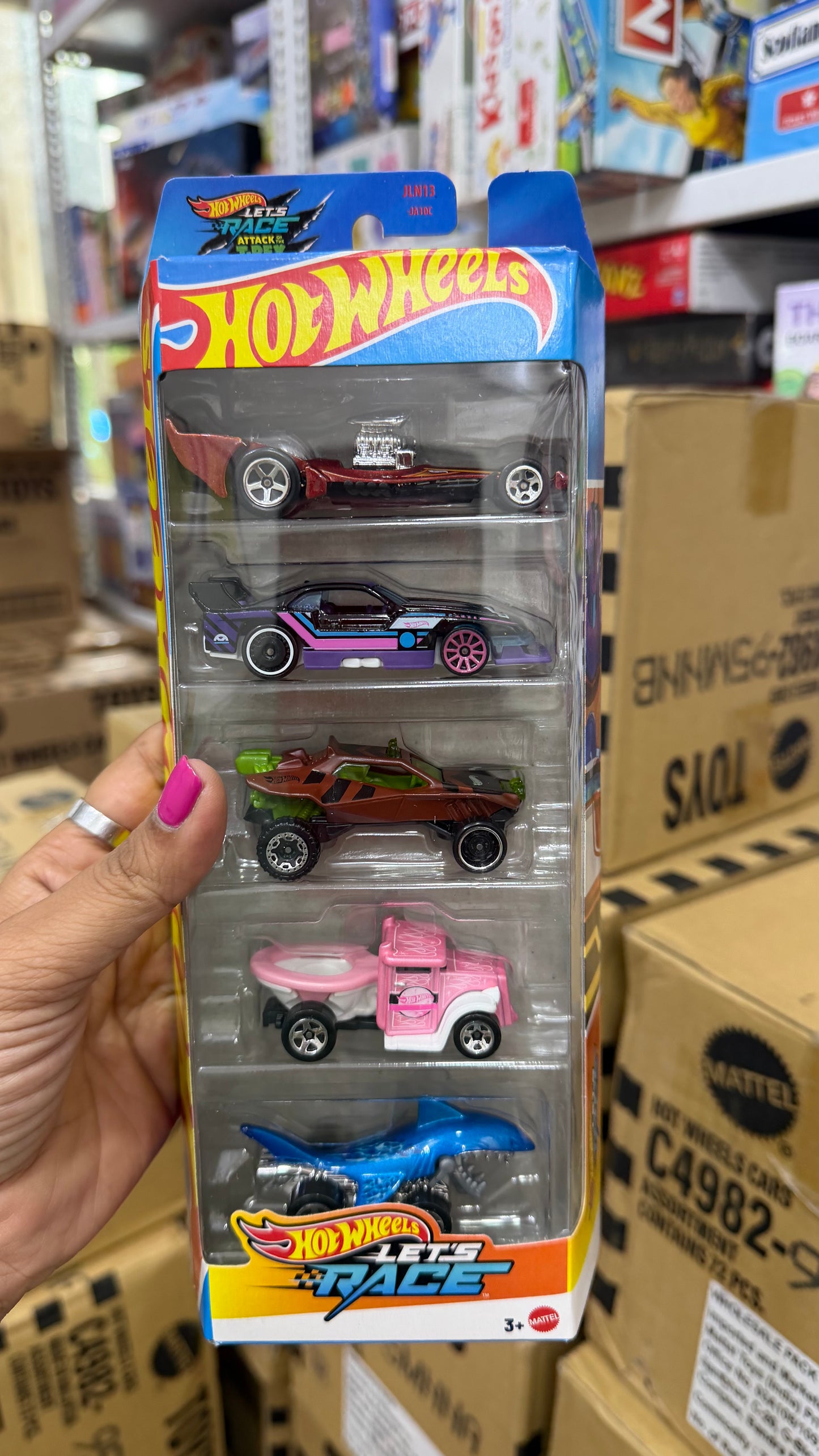 Hot Wheels Let’s Race 5-Pack of Toy Cars & Trucks