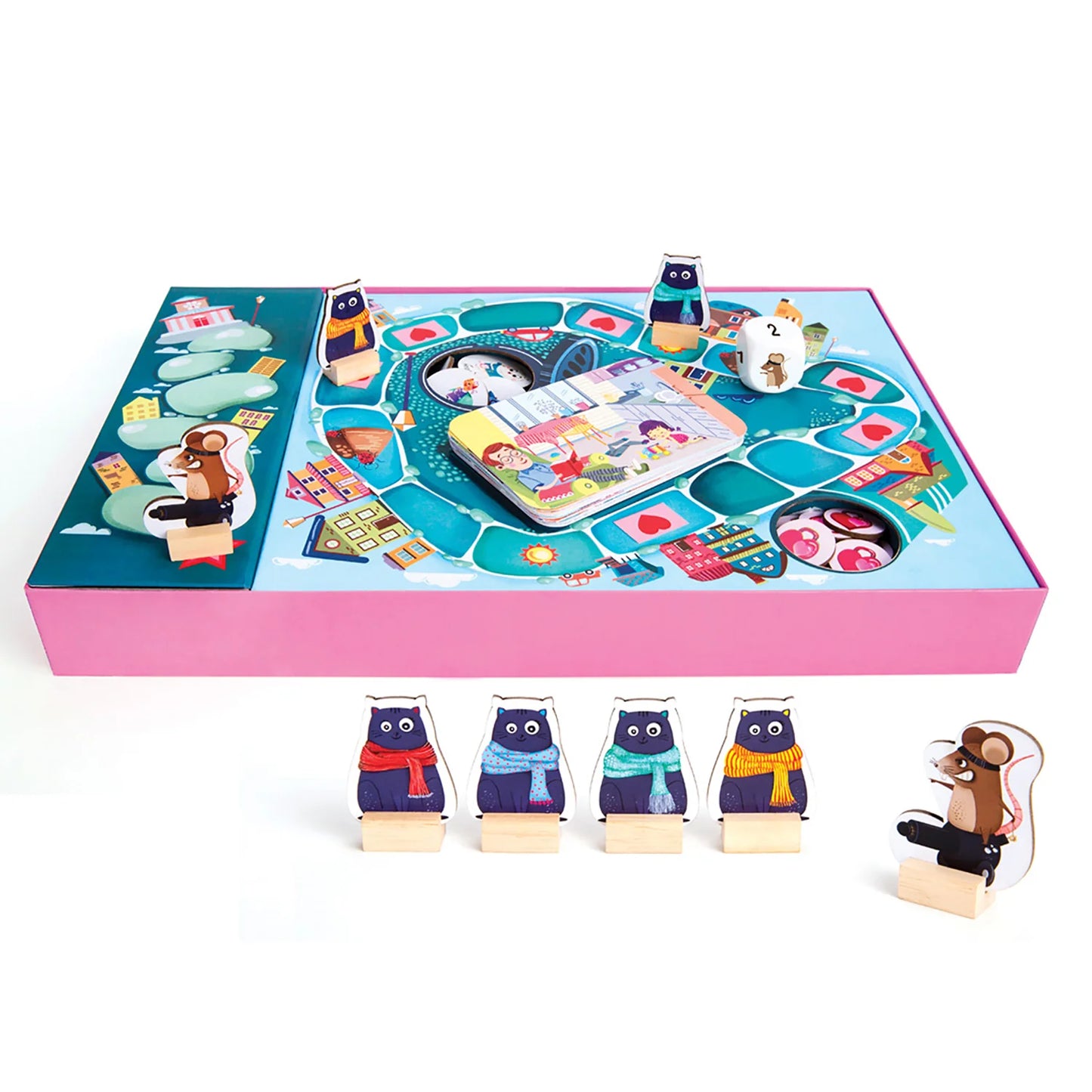 Caring Cats Board Game- Kindness Around Town