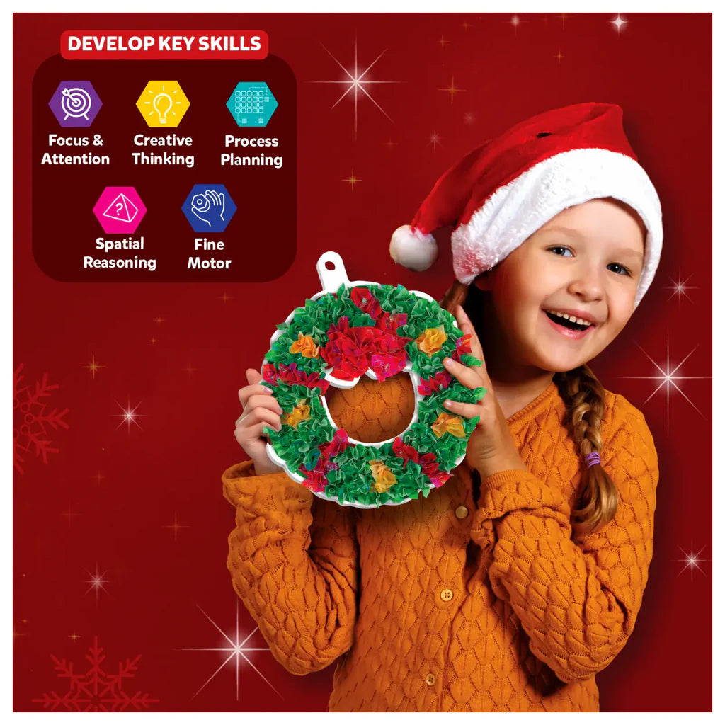 Poke-in Art: DIY Christmas Decor | No Mess Art for Kids (ages 4-9)