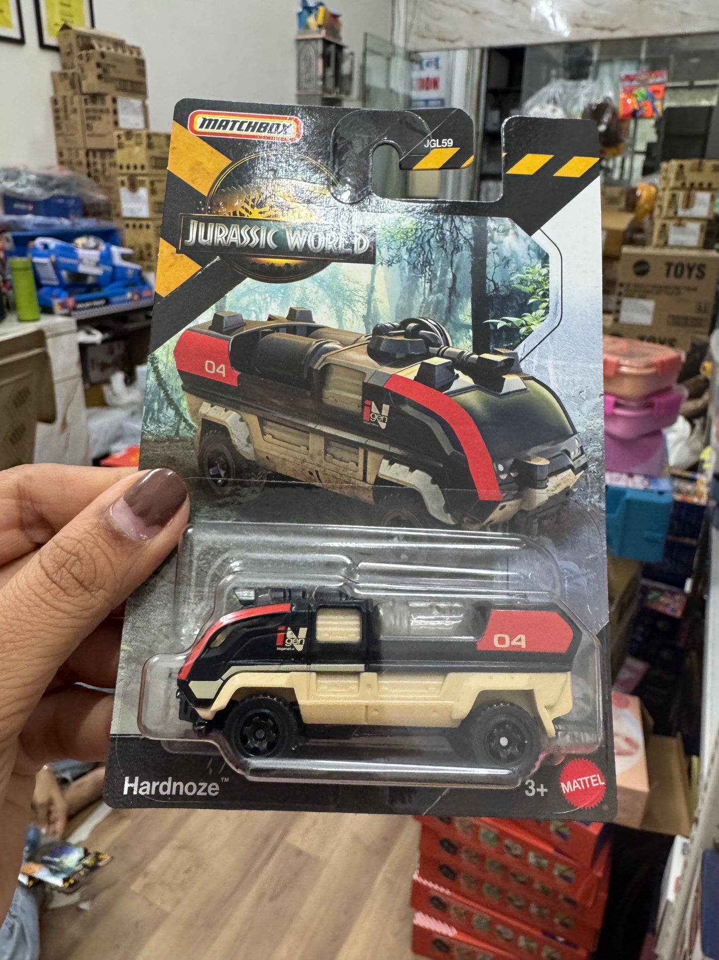 MATCHBOX JURASSIC WORLD HARDNOZE