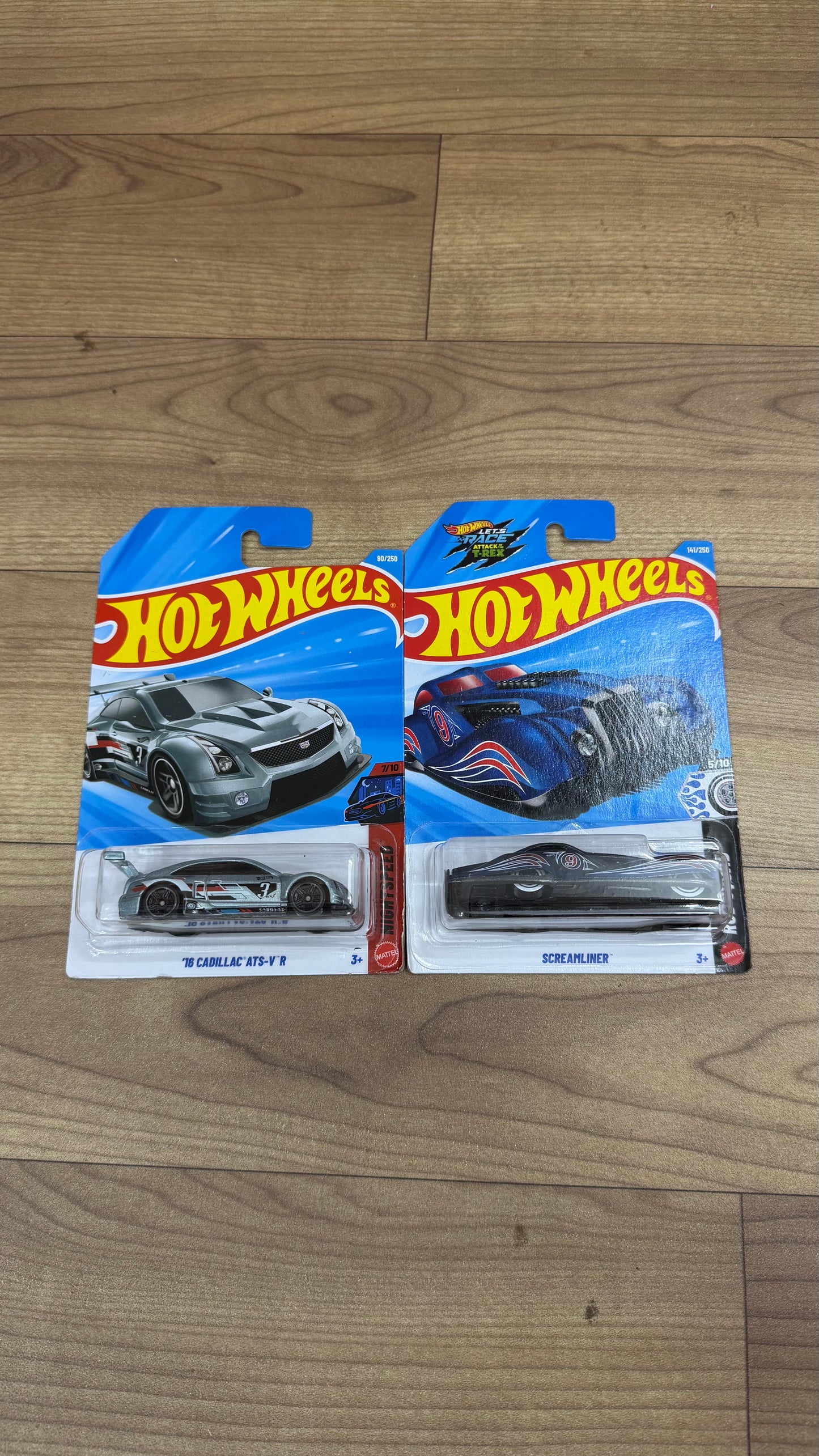16 CADILLAC ATS- V R and SCREAMLINER- SINGLE HOTWHEELS