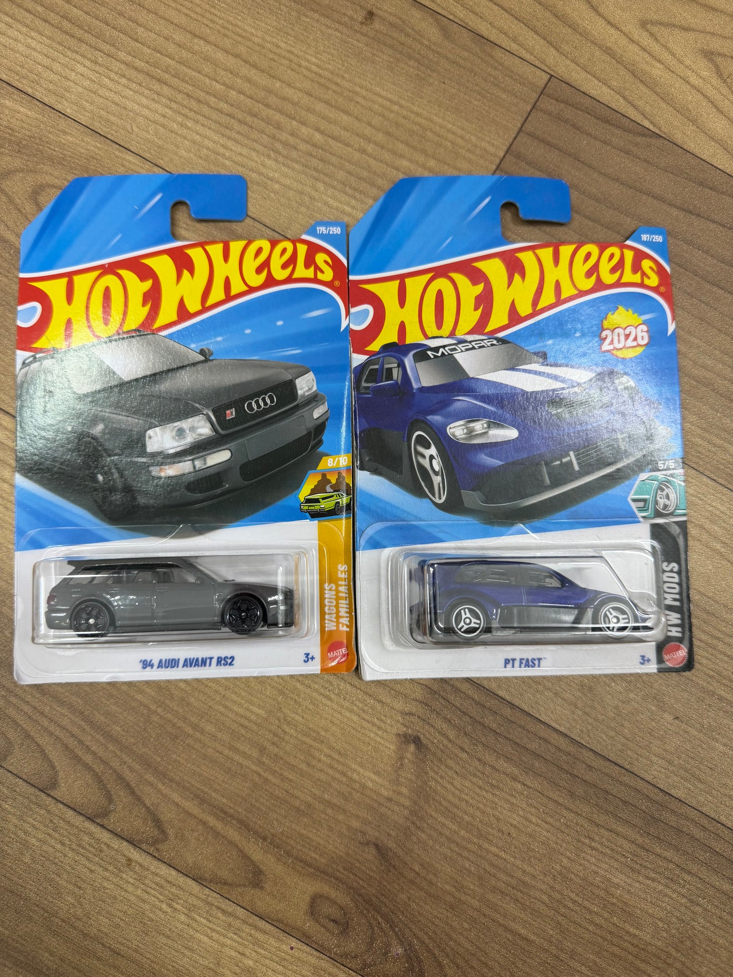 SINGLE HOTWHEELS CAR- 94 AUDI AVANT AND PT FAST