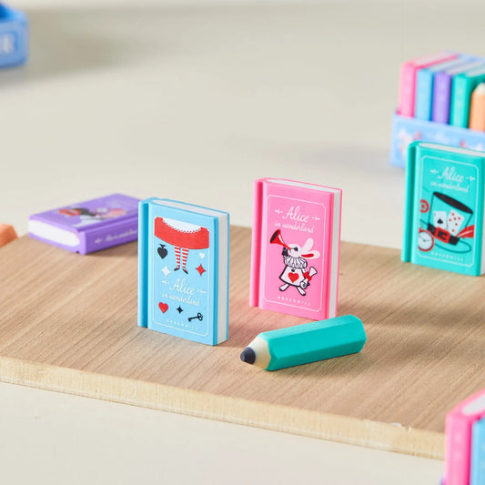 Book and Pen Shape Eraser for Kids
