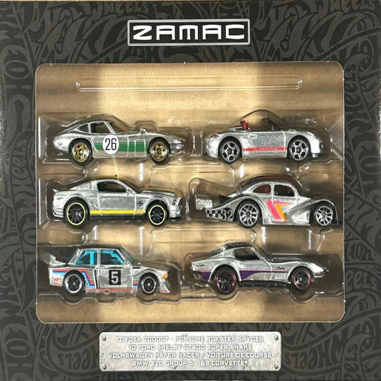 Hot Wheels 2026 Silver Series - ZAMAC Set of 6 - Collector Edition and 6 RANDOM FANTASY CARS of HOTWHEELS