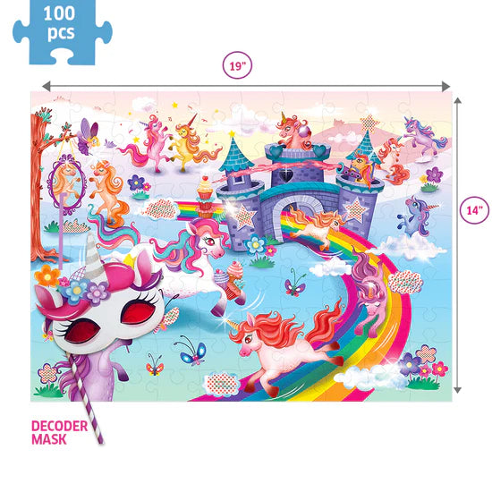 I Love Unicorns Secret Message Puzzle