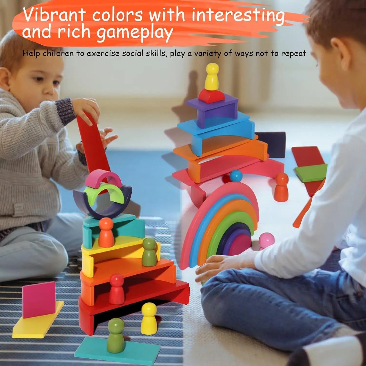 Rainbow Building Blocks