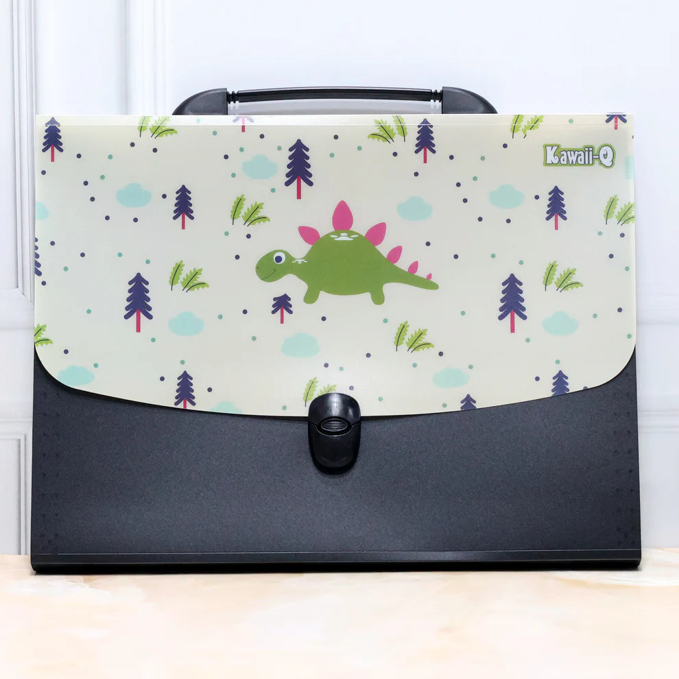 Dino File Folder With Handle And Push Lock