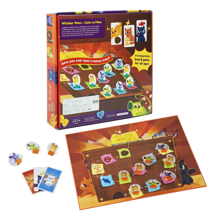 Whisker Wars - Cats vs Mice- Board Games