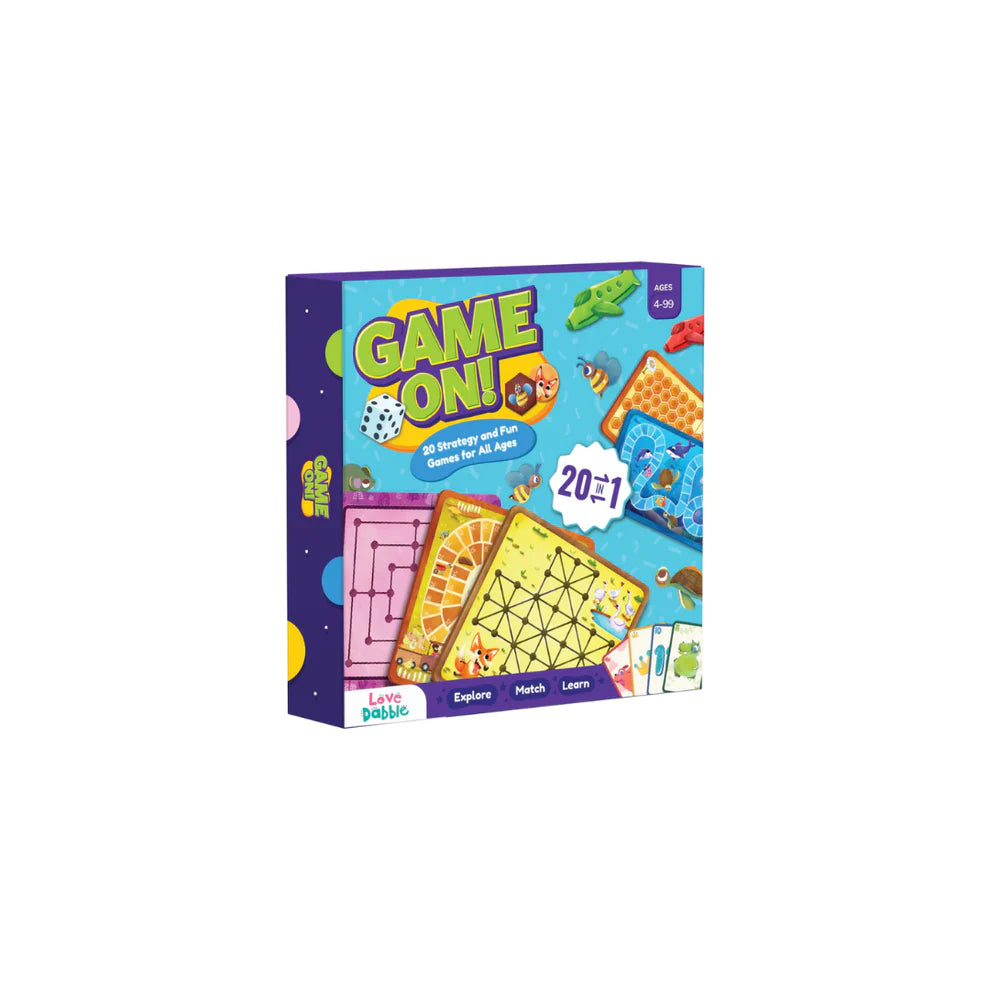 Game On! 20 in 1 Board Games for Family & Kids- Bloomingo Toys