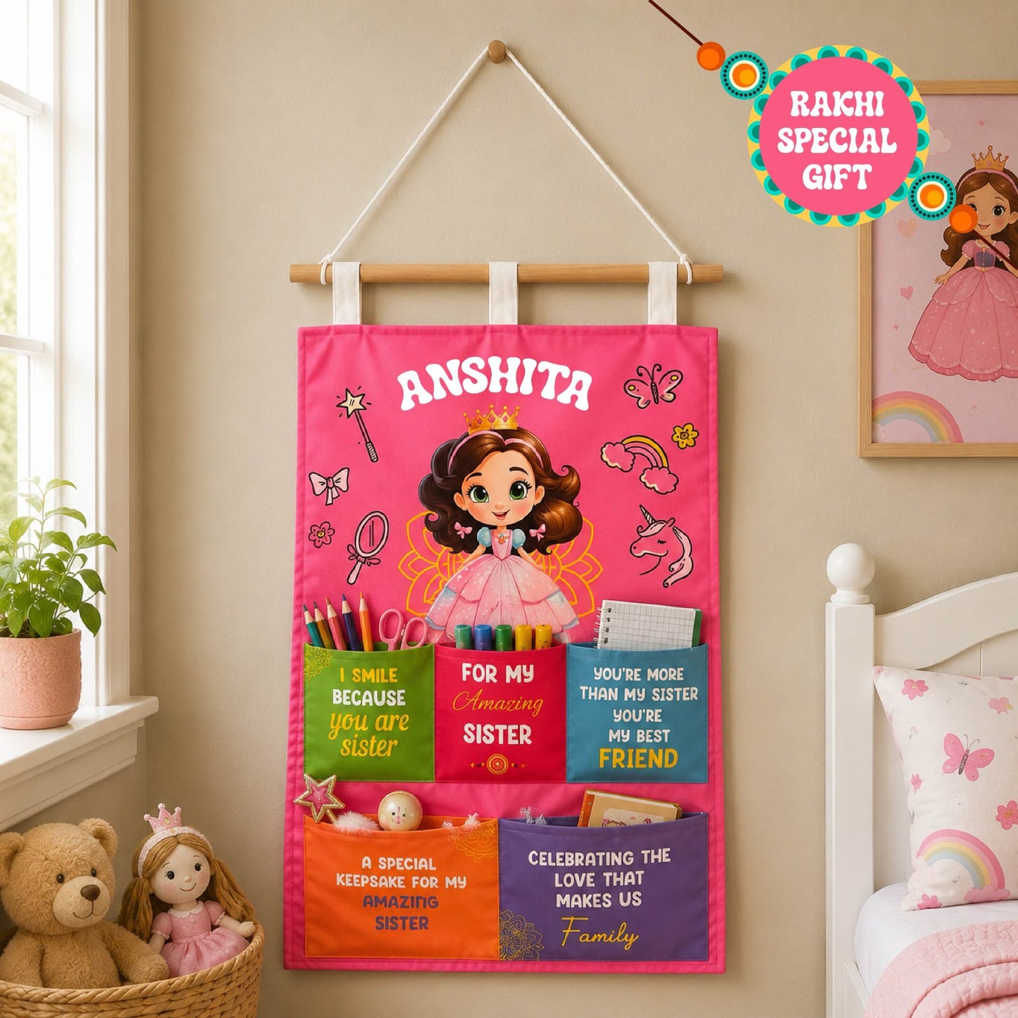 Rakhi Special Kids Wall Organiser
