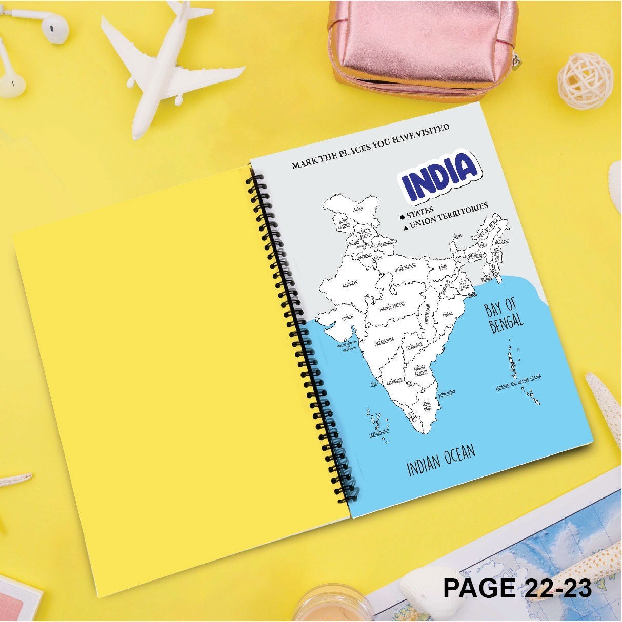 Personalised Kids Travel journal - Adventure Awaits!