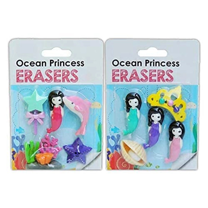 Ocean Princess Mermaid Eraser Set
