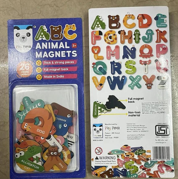 Play Panda ABC Alphabet's Animal Magnets - Multicolor