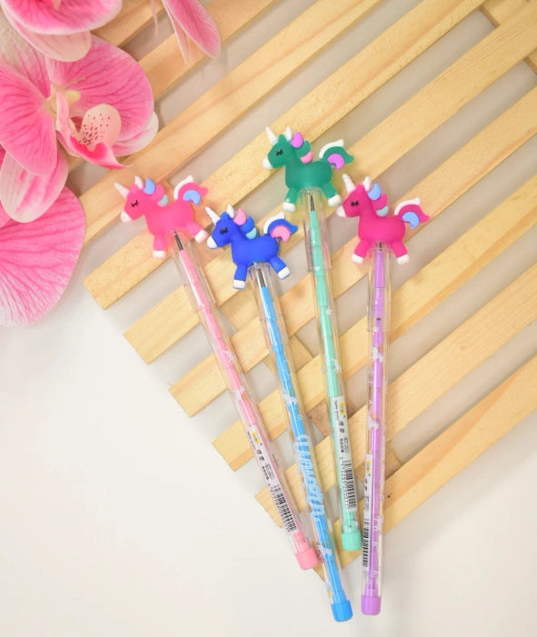 Unicorn Push Pencil - Pack of 3