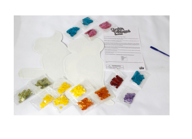 Toy Kraft Birds Sequin Pictures